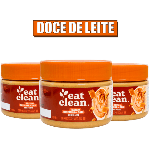 3 pastas de castanha de caju Doce de leite 300g