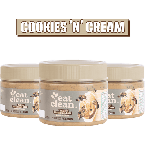 3 pastas de castanha de caju Cookies 300g